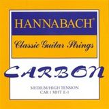 Hannabach Car8mht Carbon Klasik Gitar Teli Seti (Profesyonel - High Performance) | Karbon Tizler, Medium/High Tension (Orta-Sert), Üstün Entonasyon Kararlılığı | Uyum: 4/4 Standart Klasik Gitar
