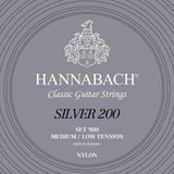 Hannabach Klasik gitar teli serisi 900 Medium-Low Tension Silver 200 - Set - 900MLT