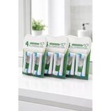 Hannah 3 Paket Yedek Fırça Başlıkları, Oral B Braun İçin 12 Adet Elektrikli Diş Fırçası Başlığı, Eb17-P Yumuşak Fırça Başlıkları
