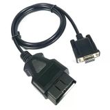 Hannah DB9 - OBD2 Kablosu, RS232 Dişi Port OBDII 16 Pin Erkek Adaptör, Teşhis Uzatma Kablosu, Dönüştürücü/Ara Bağlantı Kablosu