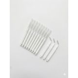Hannah Diş Arası Arayüz Fırçası Beyaz 0.4 Mm Kıvrılabilir Başlık Orta Sertlik Plastik Sap 10 Lu Paket beyaz