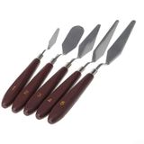 Hannah Metal Spatula Set 5'li Palette Knıves
