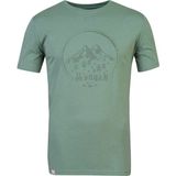 Hannah Ravi Baskılı Erkek T-Shirt Oil Green Oil Green - Xxxl - 3XL - Petrol Yeşili