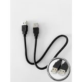 Hannah USB Kablo 24AWG 2.0 Type-A Uçlu Erkek Konnektör Data Ve Güç Kablosu 50 Cm Multimedya Kamera Modem Vs İçin Uygun
