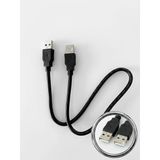 Hannah USB Kablo 24AWG 2.0 Type-A Uçlu Erkek Konnektör Data Ve Güç Kablosu 50 Cm Multimedya Kamera Modem Vs İçin Uygun