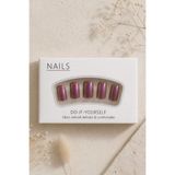 Hanori Collection Kare Takma Tırnak Seti - 24 Adet Orta Boy Full Cover Press On Nail - Pink Disco