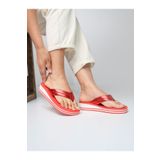 HANOX Viola Dolgu Topuk Kadın Parmak Arası Plaj Terlik Flip Flops (4.5) Cm