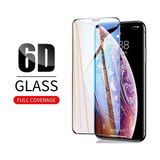 HANPORIUM Apple iPhone 12 Ekran Koruyucu 6D Kırılmaz Cam - Ultra Darbe Emici Etkin Koruma - Ekranı Tam Kaplar - Şeffaf - Siyah