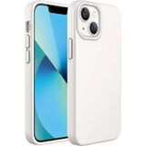 HANPORIUM Apple iPhone 13 Mini Uyumlu Silikon Kılıf - Pastel Renk Tonu Esnek Tam Koruma Kapak - Beyaz