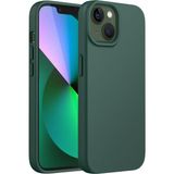 HANPORIUM Apple iPhone 13 Mini Uyumlu Silikon Kılıf - Pastel Renk Tonu Esnek Tam Koruma Kapak - Yeşil