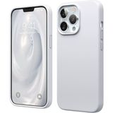 HANPORIUM Apple iPhone 13 Pro Uyumlu Silikon Kılıf - Pastel Renk Tonu Esnek Tam Koruma Kapak - Gri