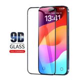 Hanporıum Apple İphone 15 Pro Max Ekran Koruyucu 9D Kırılmaz Cam - Extra Darbe Emici Etkin Koruma - Ekranı Tam Kaplar