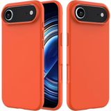 HANPORIUM Apple iPhone 17 Air Uyumlu Silikon Kılıf - Pastel Renk Tonu Esnek Tam Koruma Kapak - Turuncu