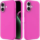 HANPORIUM Apple iPhone 17 Uyumlu Silikon Kılıf - Pastel Renk Tonu Esnek Tam Koruma Kapak - Fuşya
