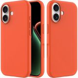 HANPORIUM Apple iPhone 17 Uyumlu Silikon Kılıf - Pastel Renk Tonu Esnek Tam Koruma Kapak - Turuncu