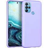 HANPORIUM General Mobile Gm 21 Pro D Uyumlu Silikon Kılıf - Esnek Tam Koruma Pastel Renk Kapak - Lila