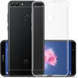 HANPORIUM Huawei P Smart 2018 Uyumlu Şeffaf Silikon Kılıf - Kamera Korumalı Esnek Tam Koruma Kapak