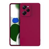 HANPORIUM Poco X5 Pro 5G Uyumlu Silikon Kılıf - Pastel Renk Tonu Kamera Korumalı Esnek Kapak - Mürdüm