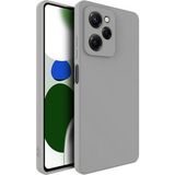 HANPORIUM Poco X5 Pro Uyumlu Silikon Kılıf - Pastel Renk Tonu Kamera Korumalı Esnek Kapak - Gri