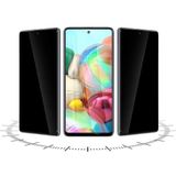 HANPORIUM Samsung Galaxy S21 FE Hayalet Ekran Koruyucu 9D Kırılmaz Cam - Gizlilik Korumalı Ultra Darbe Koruma Tam Kaplar - Şeffaf - Siyah