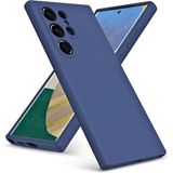 HANPORIUM Samsung Galaxy S21 Ultra Uyumlu Silikon Kılıf - Pastel Renk Tonu Kamera Korumalı Esnek Kapak - Lacivert