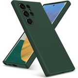 HANPORIUM Samsung Galaxy S21 Ultra Uyumlu Silikon Kılıf - Pastel Renk Tonu Kamera Korumalı Esnek Kapak - Yeşil