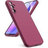 HANPORIUM Samsung Galaxy S23 Plus Uyumlu Silikon Kılıf - Pastel Renk Tonu Kamera Korumalı Esnek Kapak - Bordo