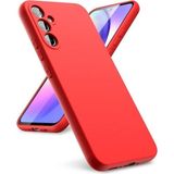 HANPORIUM Samsung Galaxy S23 Plus Uyumlu Silikon Kılıf - Pastel Renk Tonu Kamera Korumalı Esnek Kapak - Kırmızı