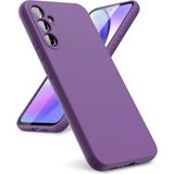 HANPORIUM Samsung Galaxy S23 Plus Uyumlu Silikon Kılıf - Pastel Renk Tonu Kamera Korumalı Esnek Kapak - Mor