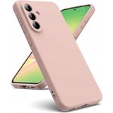 HANPORIUM Samsung Galaxy S23 Plus Uyumlu Silikon Kılıf - Pastel Renk Tonu Kamera Korumalı Esnek Kapak - Pudra Pembe