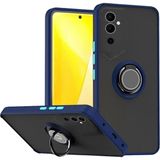 HANPORIUM Tecno Pova Neo 2 Uyumlu Kılıf Yüzüklü Standlı Extra Darbe Koruma Sert Silikon Kapak - Lacivert