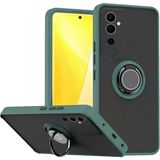 HANPORIUM Tecno Pova Neo 2 Uyumlu Kılıf Yüzüklü Standlı Extra Darbe Koruma Sert Silikon Kapak - Yeşil