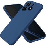 HANPORIUM Tecno Spark 10 Pro Uyumlu Silikon Kılıf - Kamera Korumalı Esnek Pastel Renk Kapak - Lacivert