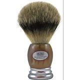 Hans Baier Exclusive Tıraş Fırçası Gümüş Uçlu, Metal Tabanlı, Gerçek Boynuz Işıklı, Boyut. 2