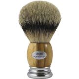 Hans Baier Exclusive Tıraş Fırçası, Metal Tabanlı, Gümüş Uçlu, Tik Boyutunda. 3
