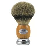 Hans Baier Exclusive Tıraş Fırçası Silvertip Porsuk Kılı - Gerçek Zeytin Ağacı Sap Boyutu 1, 103 G