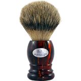 Hans Baier Exclusive Tıraş Fırçası Silvertip Porsuk Kılı - Plastik Saplı, Havana