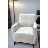 Hansarayhome Hansaray Kadife Tekli Koltuk Örtüsü Lastikli Kanepe Örtüsü | Lastikli Koltuk Örtüsü | 1 Adet | - 40 x 90 cm - Açık Gri