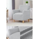 Hansarayhome Hansaray Tuğla Koltuk Kılıfı Tekli Bir Kişillık Koltuk Örtüsü Yıkanabilir Yüksek Kaliteli - 45 x 75 cm - Açık Gri