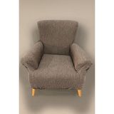 Hansarayhome Jakarli Tekli Koltuk Örtüsü Berjer Koltuk Kılıfı - 50 x 75 cm - Kahverengi