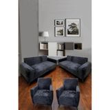 Hansarayhome Kadife Lastikli 3 3 1 1 Koltuk Örtüsü Takımı| Kanepe Kılıfı| Çekyat Örtüsü Kılıfı - 180 x 230 cm - Antrasit