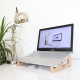 Hansdo Laptop Standı - Laptop Yükseltici - Notebook Standı - Ahşap - ALS2