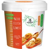 Hanser Natürel %100 Fıstık Ezmesi 1 Kg Kova Şekersiz Katkısız Taze Çekim Yüksek Protein