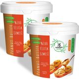 Hanser Natürel %100 Fıstık Ezmesi 2 Kg Şekersiz, Katkısız, Taze çekim (2 X 1000 Gr)