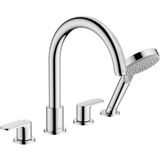 Hansgrohe 71459000 4 Delikli Krom Küvet Kenarı Banyo Bataryası
