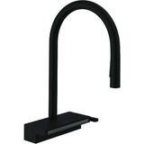 Hansgrohe 73831670 Aquno Select M81 3 Jet Spiralli Mat Siyah Eviye Bataryası