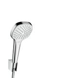 hansgrohe Croma Select E Duş Başlığı Tutucu Dahil Duş Başlığı, 3 Püskürtme Türü, Beyaz/Krom, Duş Hortumu Seti 1,60 m