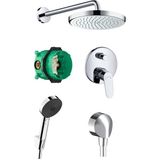 Hansgrohe Focus Ankastre Banyo Seti - Krom - Gri