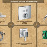 Hansgrohe HGANKSET4 ShowerSelect Ankastre Set