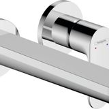 hansgrohe Lavabo armatürü sıva altı Rebris S, duvar montajı için musluk banyo gider garnitürlü kilitlenmez, banyo armatürü su tasarruflu, krom
